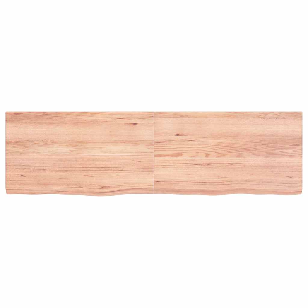 8720845835521_g_en_hd_1 vidaXL Table Top Light Brown 140x40x4 cm Treated Solid Wood Oak - Image 2