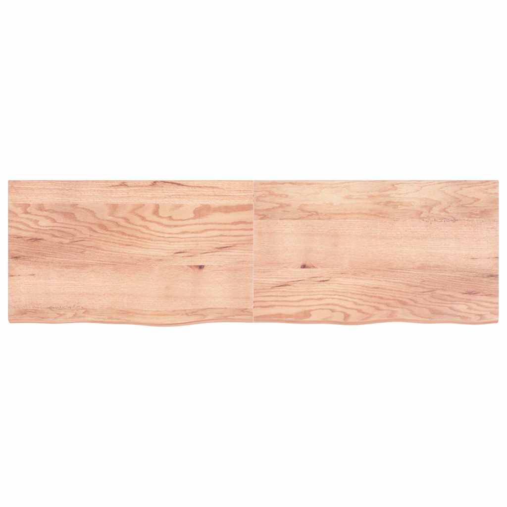 8720845835743_g_en_hd_1 vidaXL Table Top Light Brown 200x60x4 cm Treated Solid Wood Oak - Image 2