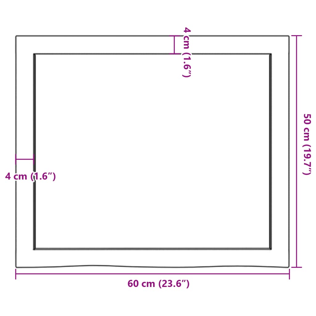 8720845835866_g_en_hd_7 vidaXL Table Top Dark Brown 60x50x4 cm Treated Solid Wood Oak - Image 9