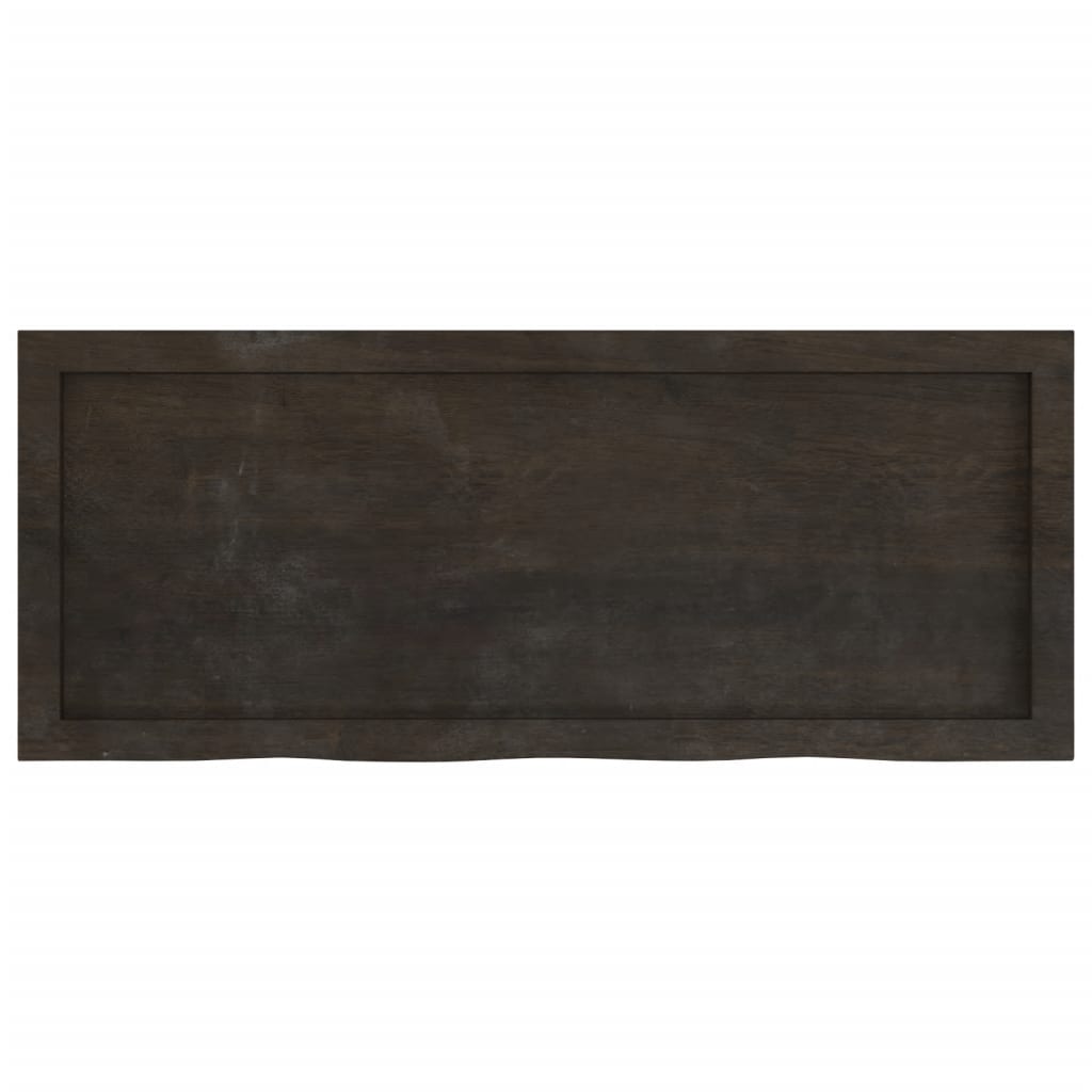 8720845836016_g_en_hd_2 vidaXL Table Top Dark Brown 100x40x4 cm Treated Solid Wood Oak - Image 4