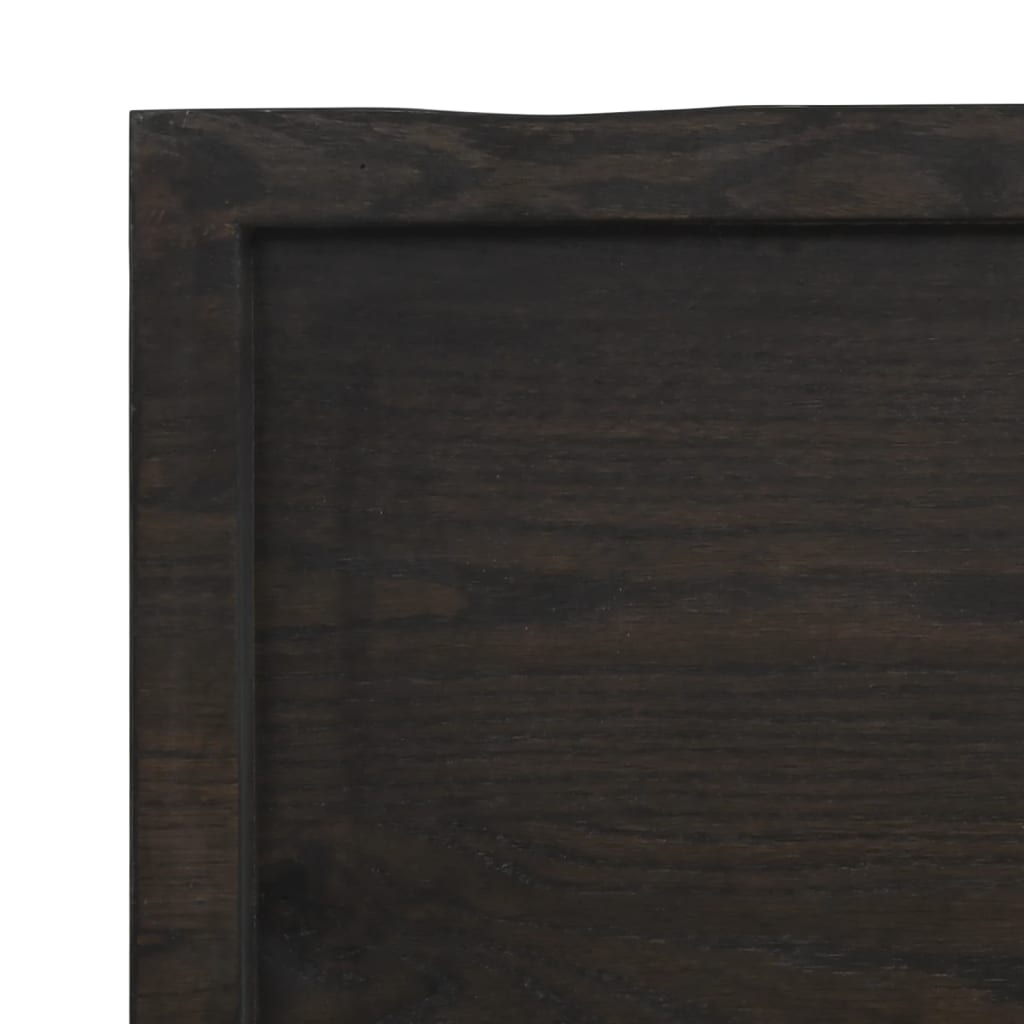 8720845836016_g_en_hd_4 vidaXL Table Top Dark Brown 100x40x4 cm Treated Solid Wood Oak - Image 6