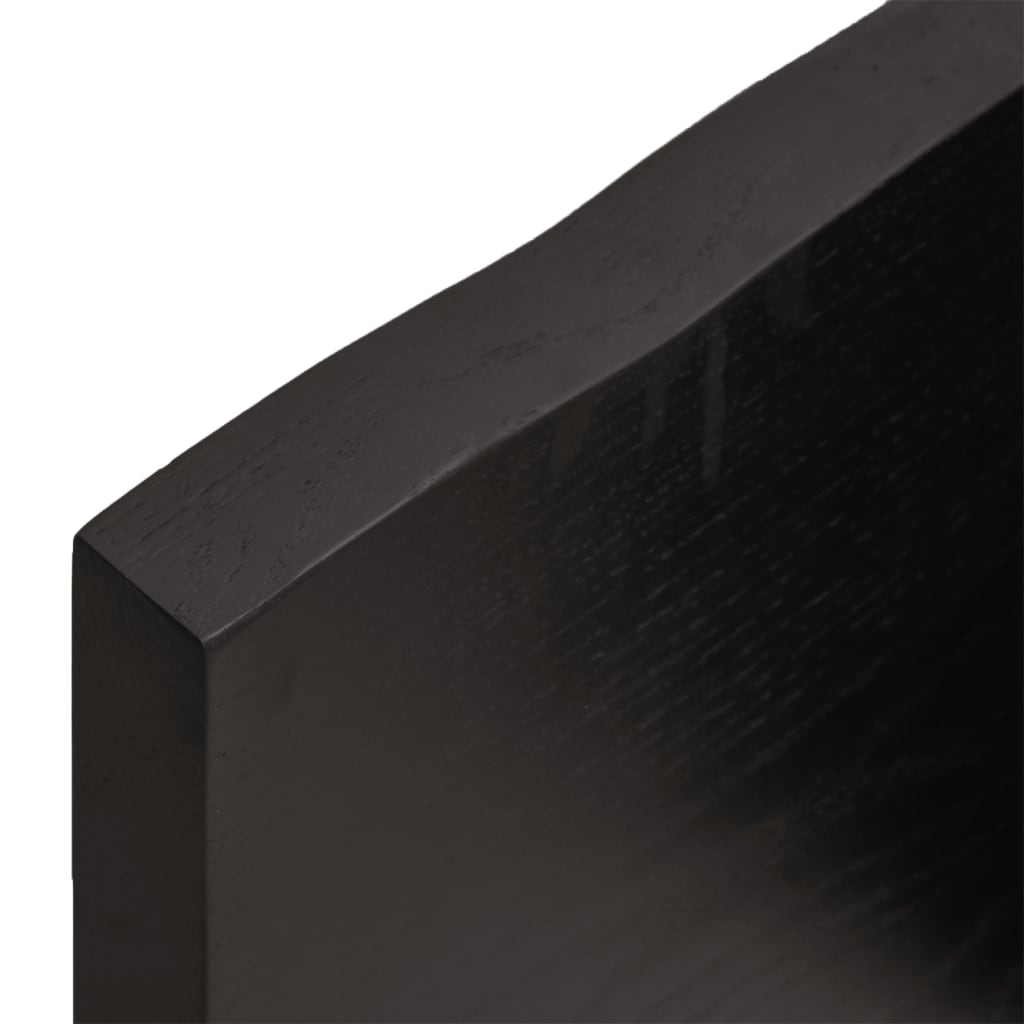 8720845836016_g_en_hd_5 vidaXL Table Top Dark Brown 100x40x4 cm Treated Solid Wood Oak - Image 7