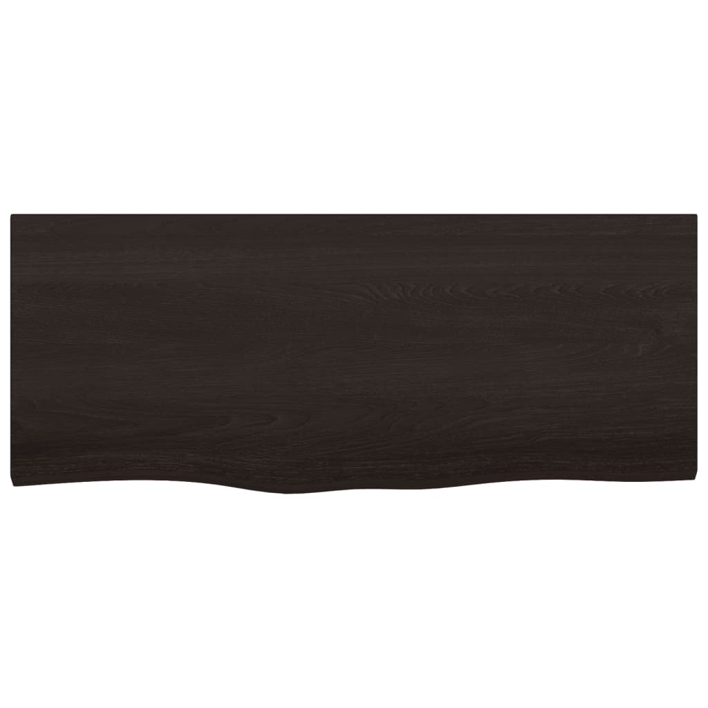 8720845836023_g_en_hd_1 vidaXL Table Top Dark Brown 100x40x6 cm Treated Solid Wood Oak - Image 3