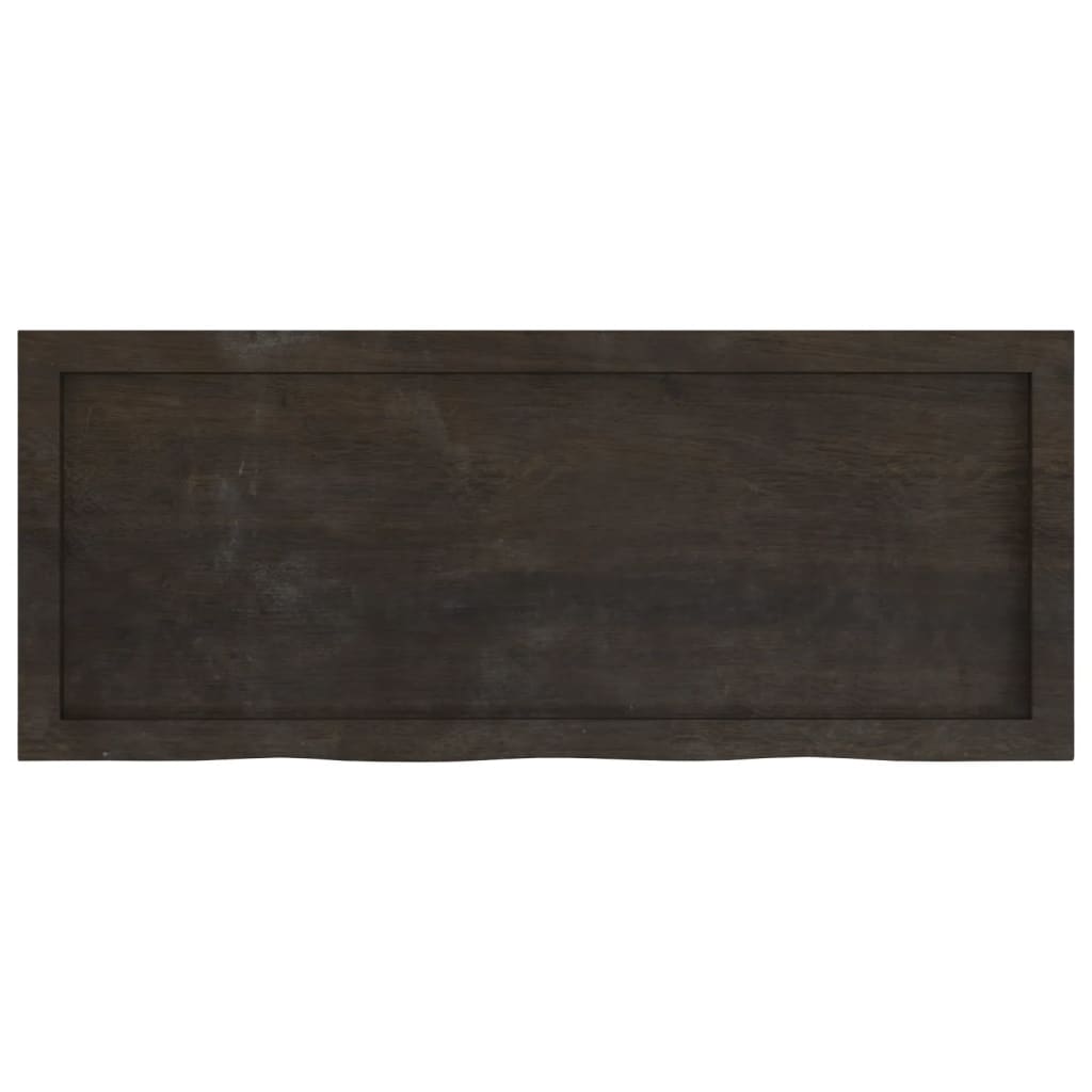 8720845836023_g_en_hd_2 vidaXL Table Top Dark Brown 100x40x6 cm Treated Solid Wood Oak - Image 4