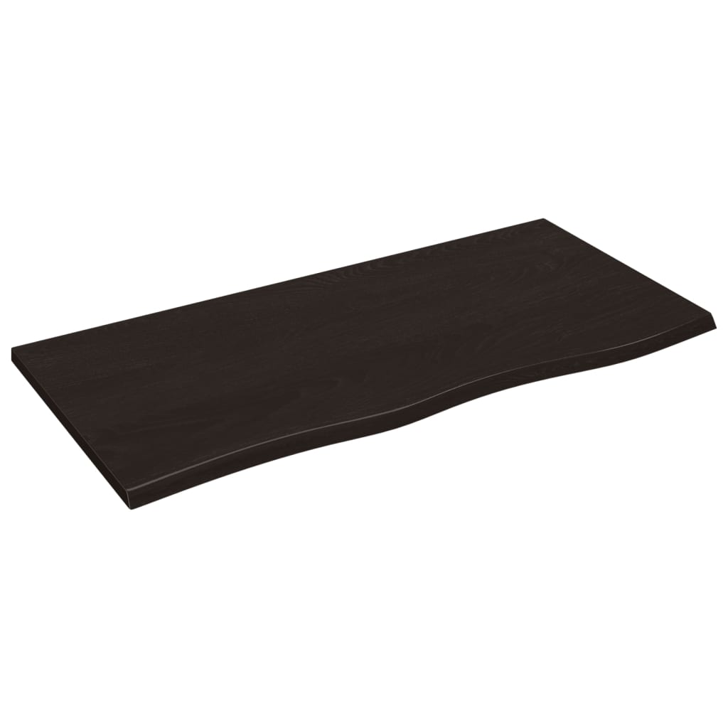 8720845836030_a_en_hd_1 vidaXL Table Top Dark Brown 100x50x2 cm Treated Solid Wood Oak - Image 2