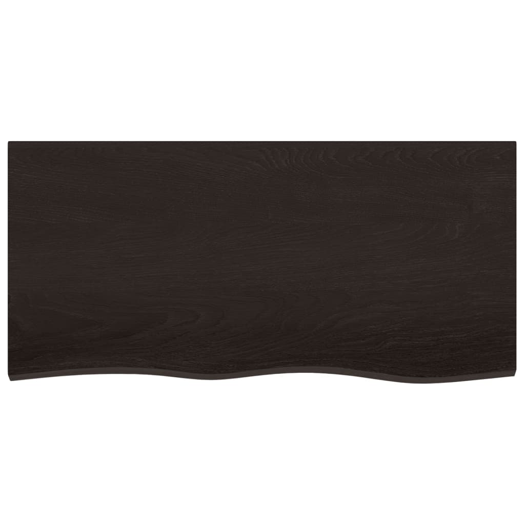 8720845836030_g_en_hd_1 vidaXL Table Top Dark Brown 100x50x2 cm Treated Solid Wood Oak - Image 3