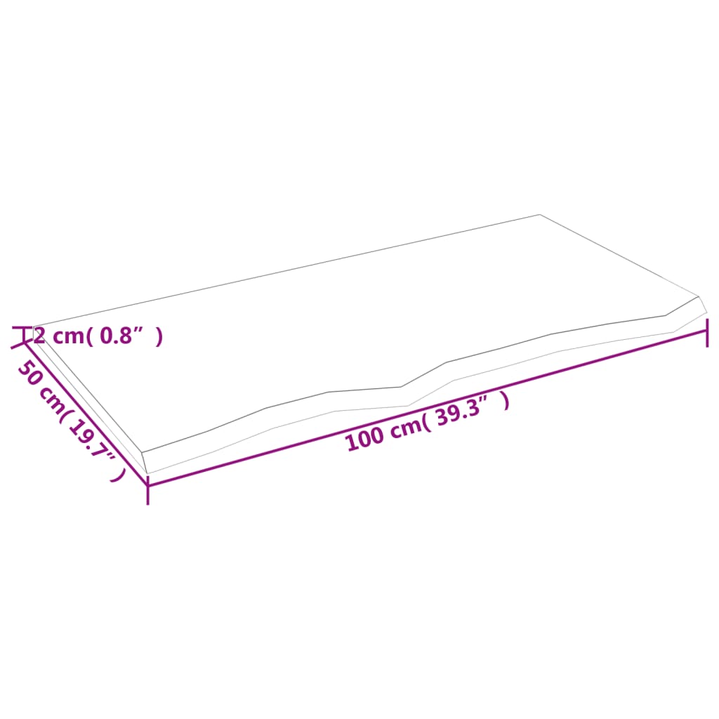 8720845836030_g_en_hd_4 vidaXL Table Top Dark Brown 100x50x2 cm Treated Solid Wood Oak - Image 6