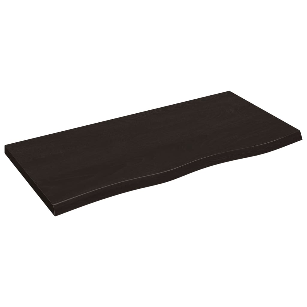 8720845836047_a_en_hd_1 vidaXL Table Top Dark Brown 100x50x4 cm Treated Solid Wood Oak - Image 2