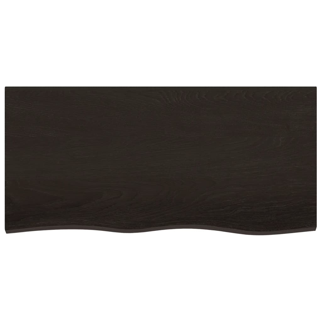 8720845836047_g_en_hd_1 vidaXL Table Top Dark Brown 100x50x4 cm Treated Solid Wood Oak - Image 3