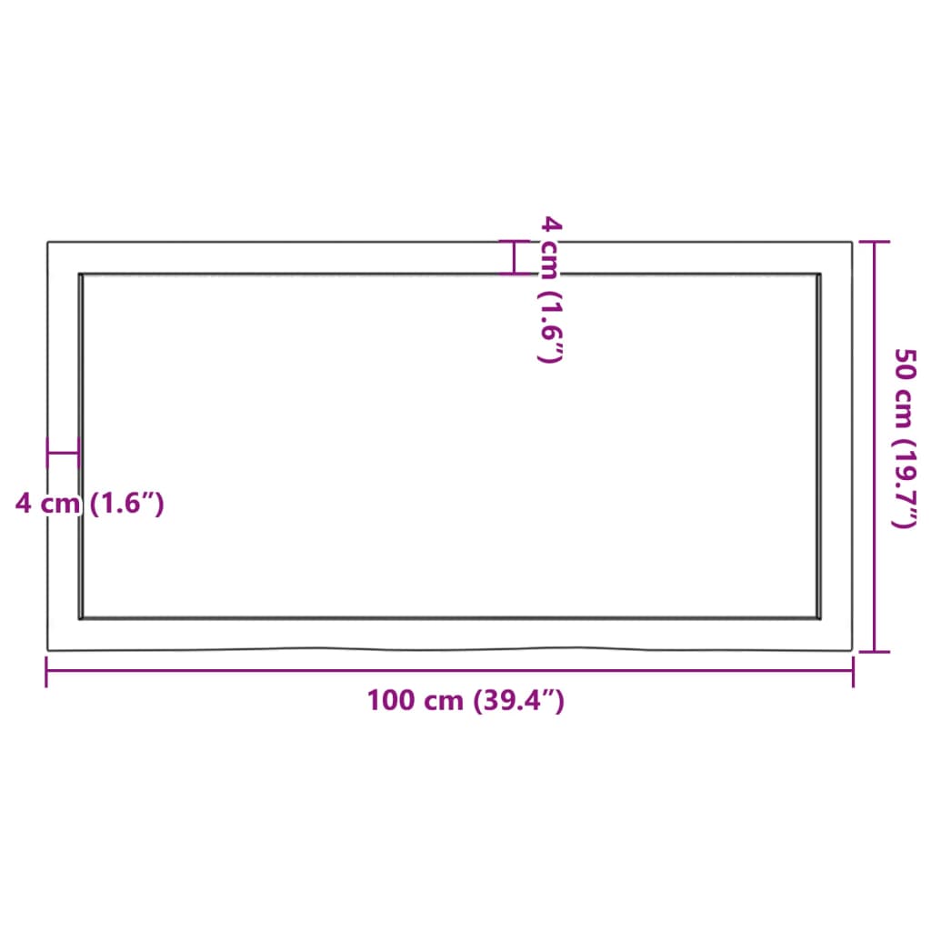 8720845836047_g_en_hd_7 vidaXL Table Top Dark Brown 100x50x4 cm Treated Solid Wood Oak - Image 9