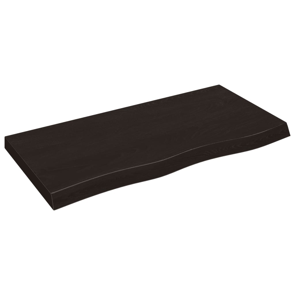 8720845836054_a_en_hd_1 vidaXL Table Top Dark Brown 100x50x6 cm Treated Solid Wood Oak - Image 2