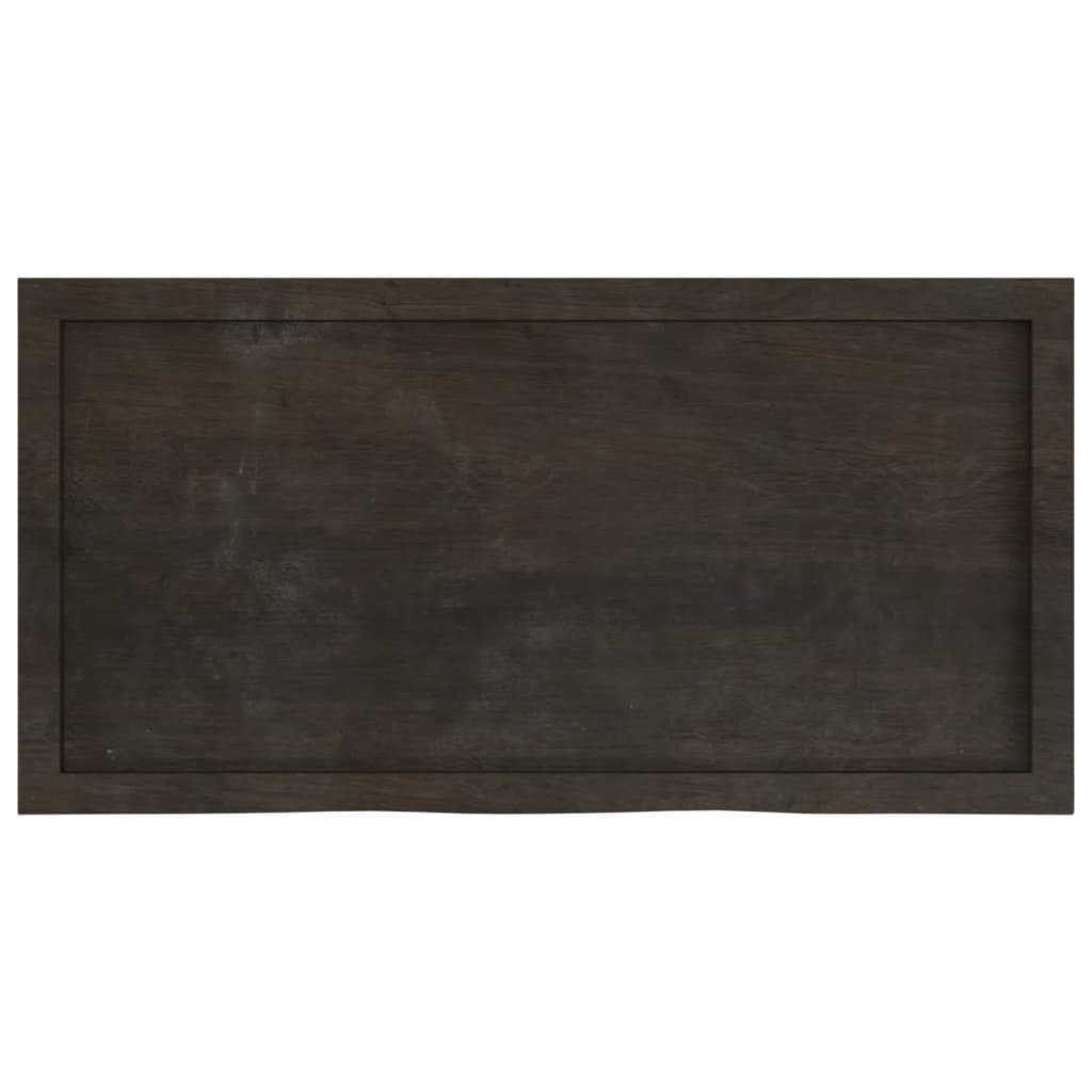 8720845836054_g_en_hd_2 vidaXL Table Top Dark Brown 100x50x6 cm Treated Solid Wood Oak - Image 4
