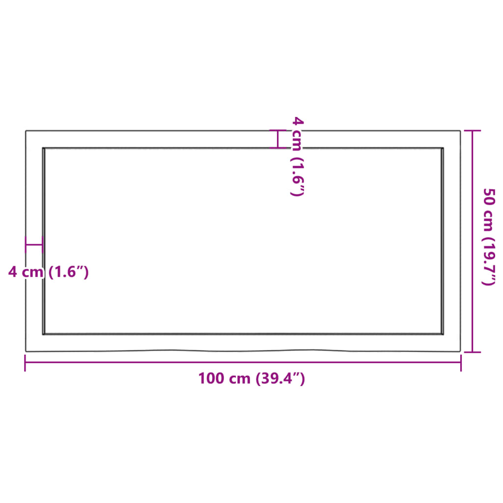 8720845836054_g_en_hd_7 vidaXL Table Top Dark Brown 100x50x6 cm Treated Solid Wood Oak - Image 9