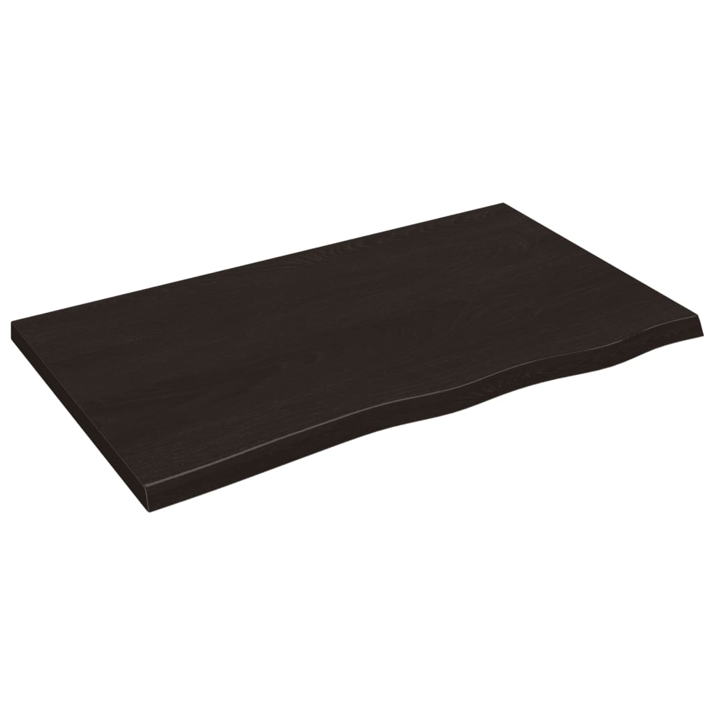 8720845836078_a_en_hd_1 vidaXL Table Top Dark Brown 100x60x4 cm Treated Solid Wood Oak - Image 2