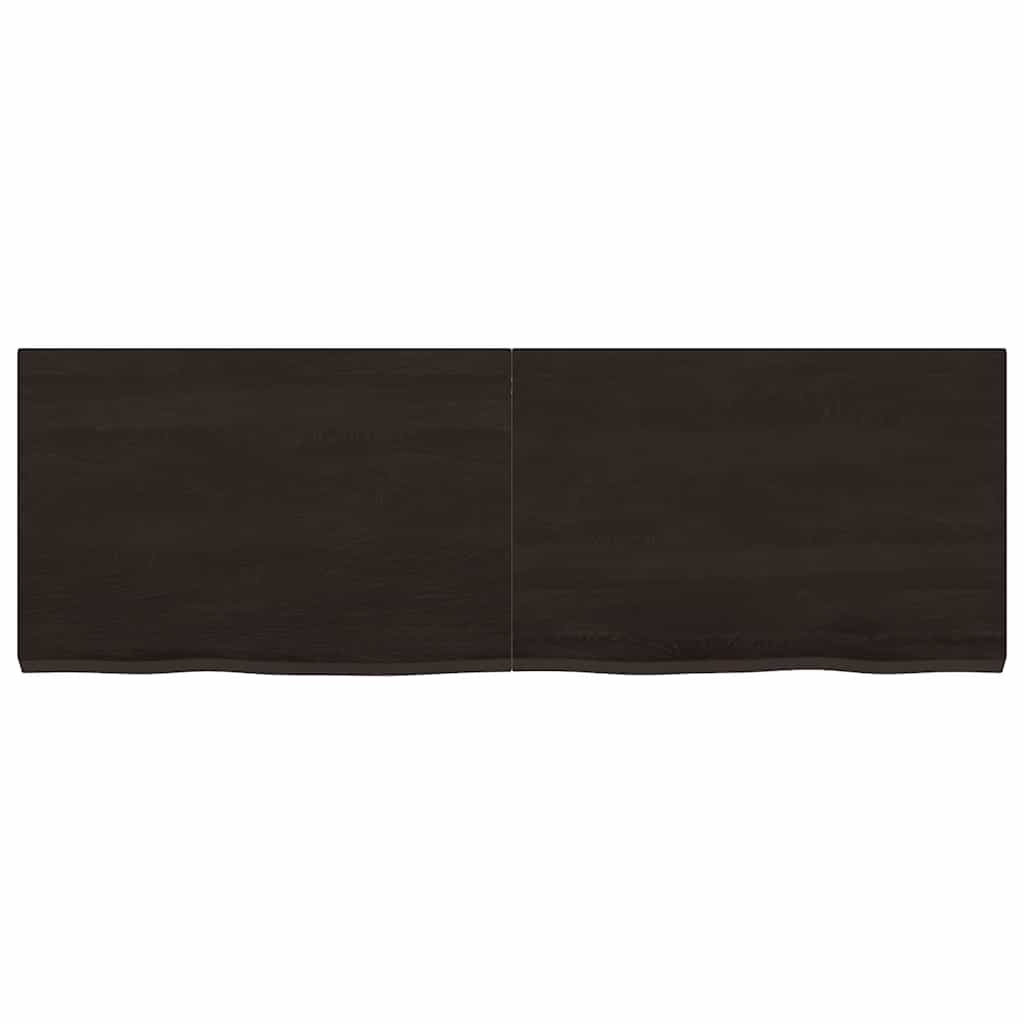 8720845836092_g_en_hd_2 vidaXL Table Top Dark Brown 120x40x4 cm Treated Solid Wood Oak - Image 3