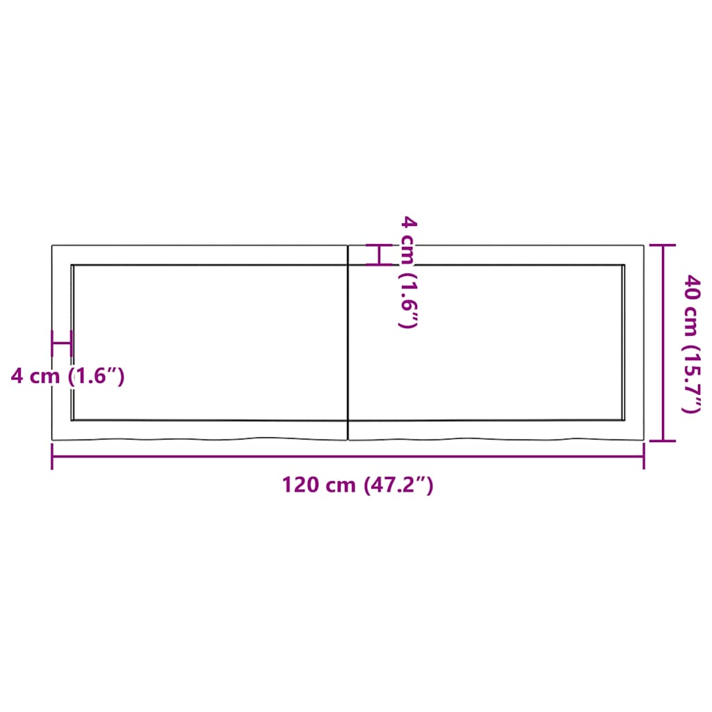 8720845836092_g_en_hd_9 vidaXL Table Top Dark Brown 120x40x4 cm Treated Solid Wood Oak - Image 10
