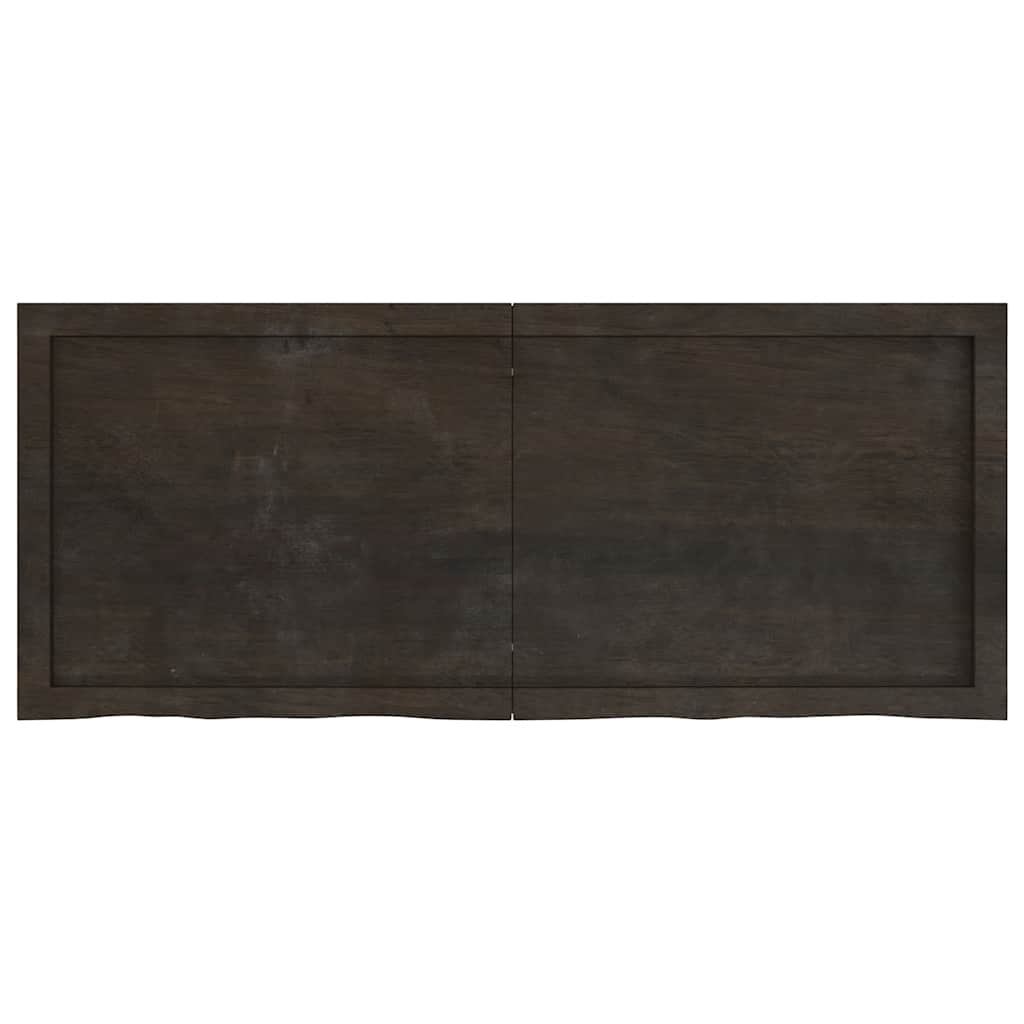 8720845836115_g_en_hd_1 vidaXL Table Top Dark Brown 120x50x4 cm Treated Solid Wood Oak - Image 2