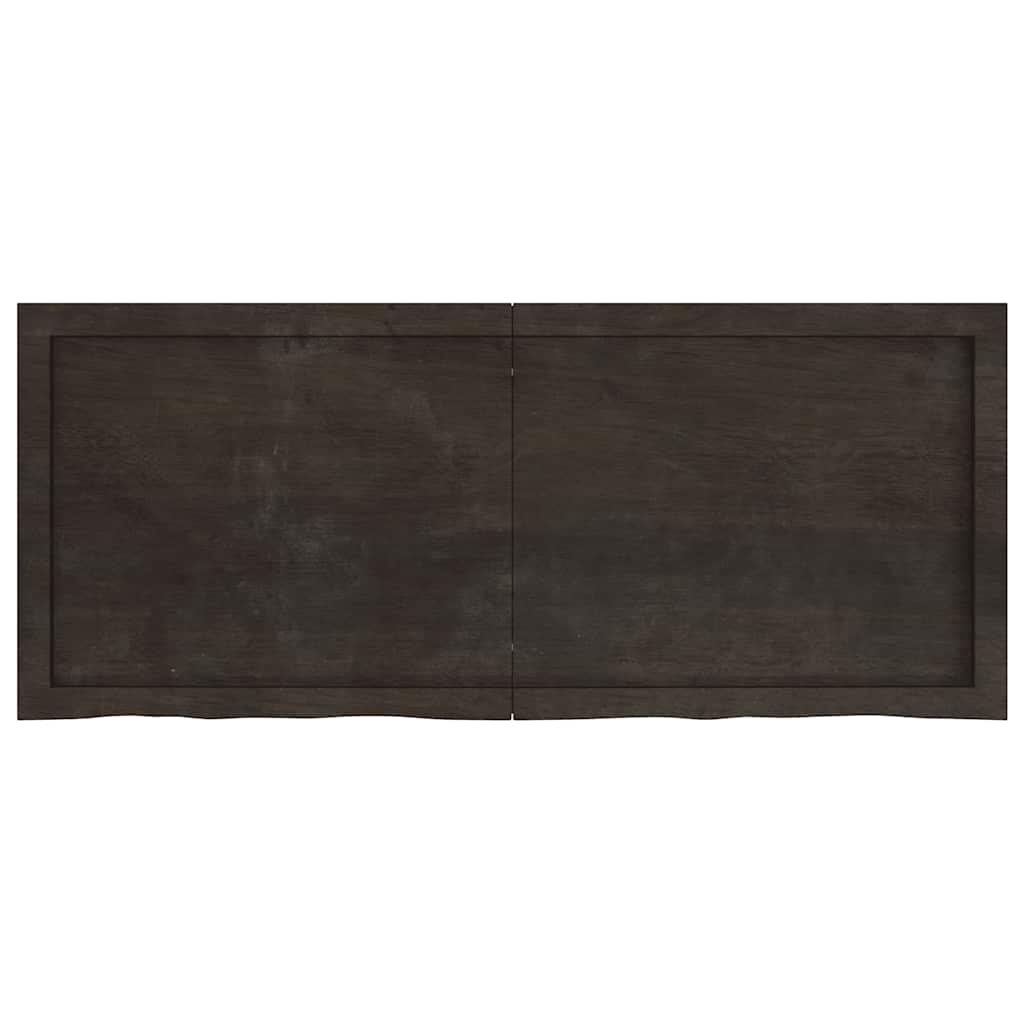 8720845836122_g_en_hd_1 vidaXL Table Top Dark Brown 120x50x6 cm Treated Solid Wood Oak - Image 2