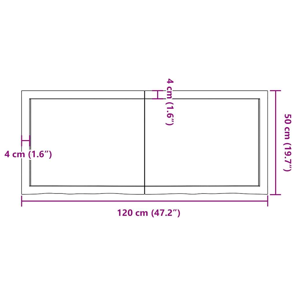 8720845836122_g_en_hd_9 vidaXL Table Top Dark Brown 120x50x6 cm Treated Solid Wood Oak - Image 10