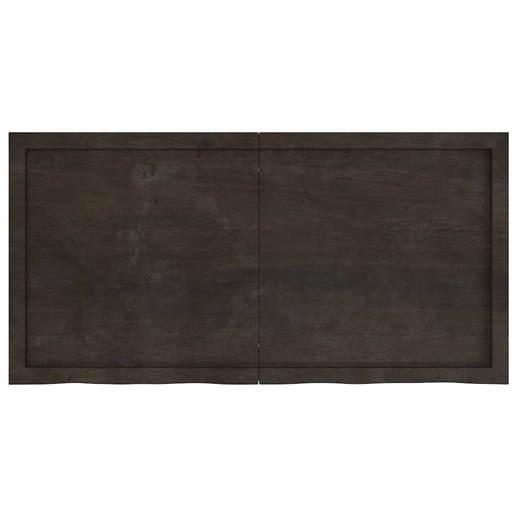 8720845836139_g_en_hd_1 vidaXL Table Top Dark Brown 120x60x4 cm Treated Solid Wood Oak - Image 2