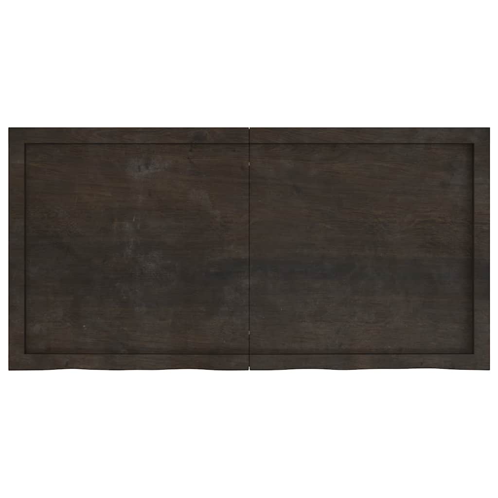 8720845836146_g_en_hd_1 vidaXL Table Top Dark Brown 120x60x6 cm Treated Solid Wood Oak - Image 2