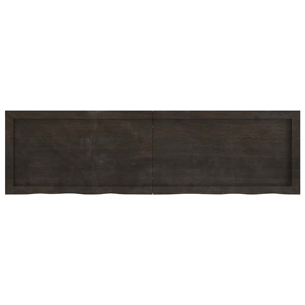 8720845836153_g_en_hd_1 vidaXL Table Top Dark Brown 140x40x4 cm Treated Solid Wood Oak - Image 2