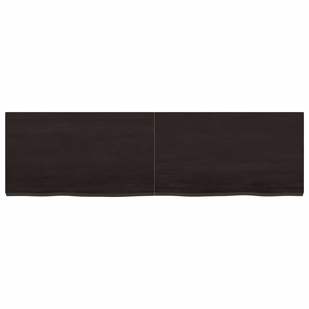 8720845836153_g_en_hd_2 vidaXL Table Top Dark Brown 140x40x4 cm Treated Solid Wood Oak - Image 3