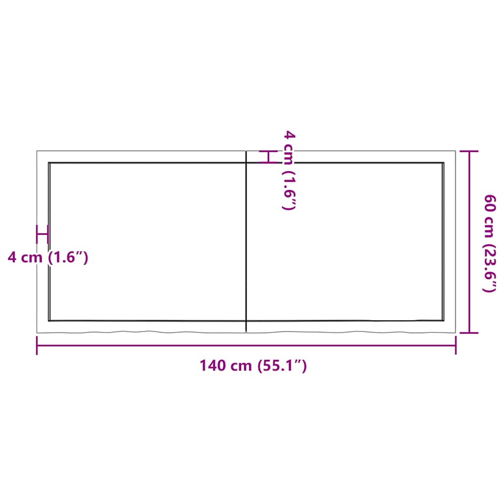 8720845836191_g_en_hd_9 vidaXL Table Top Dark Brown 140x60x4 cm Treated Solid Wood Oak - Image 10