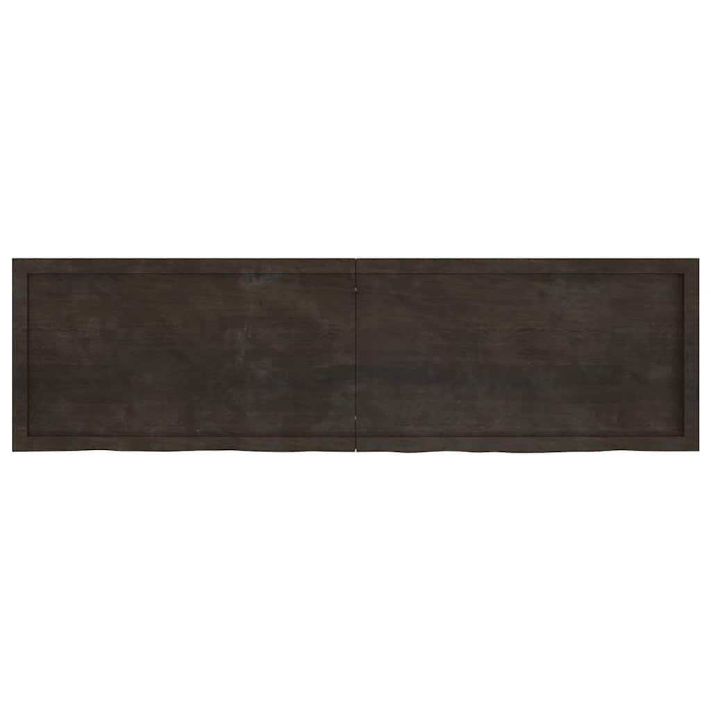 8720845836290_g_en_hd_1 vidaXL Table Top Dark Brown 180x50x4 cm Treated Solid Wood Oak - Image 2