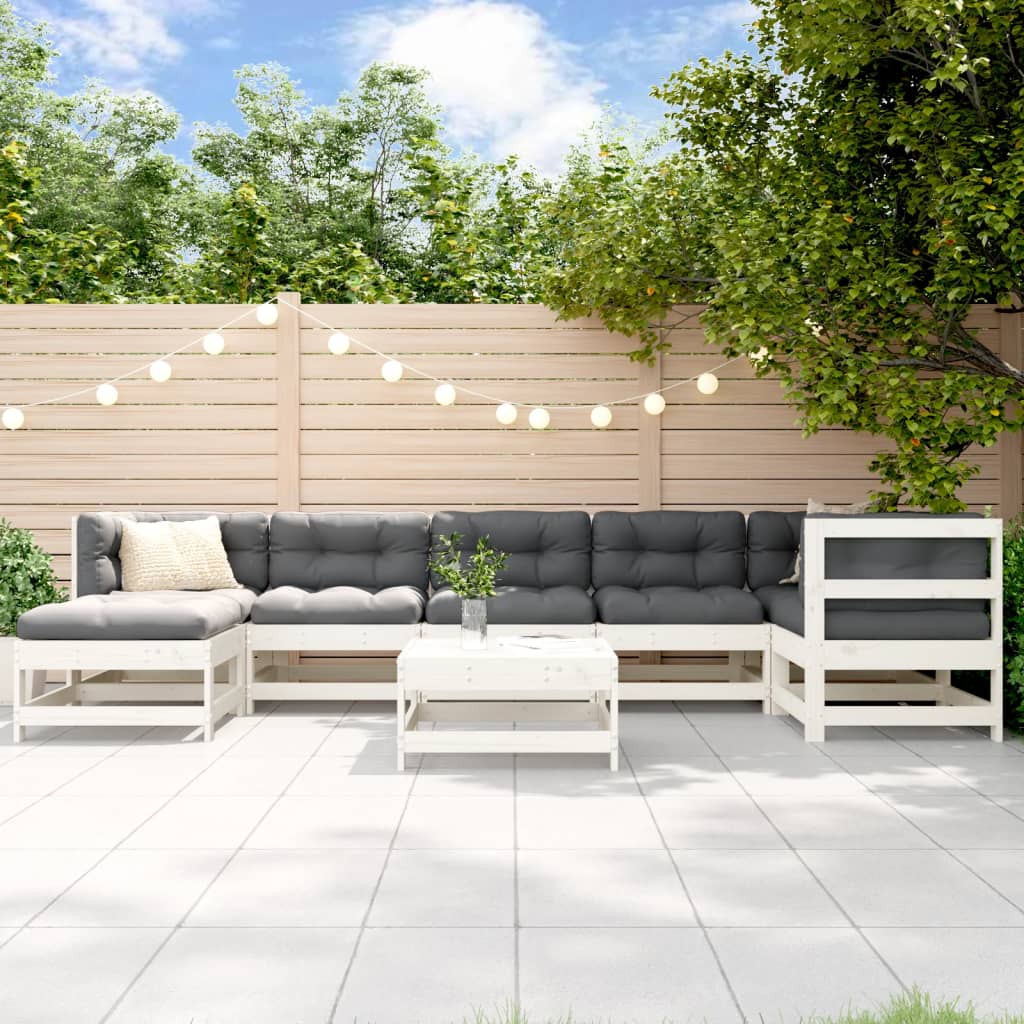 8720845837341_m_en_hd_1 vidaXL 8 Piece Garden Lounge Set with Cushions White Solid Wood - Image 1