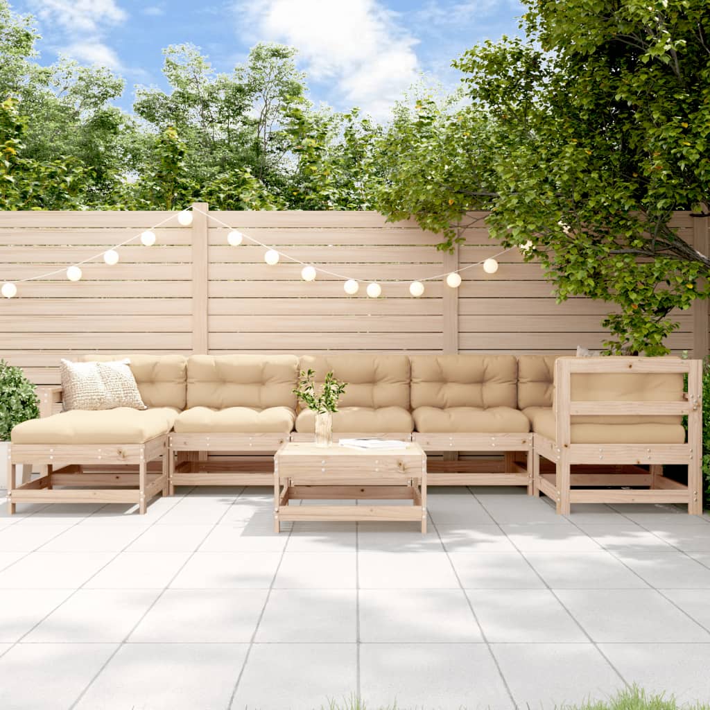 8720845837471_m_en_hd_1 vidaXL 8 Piece Garden Lounge Set with Cushions Solid Wood - Image 1
