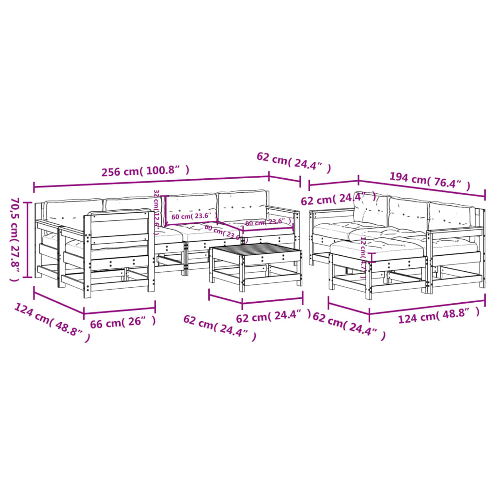 8720845839543_g_en_hd_7 vidaXL 10 Piece Garden Lounge Set with Cushions Black Solid Wood - Image 9