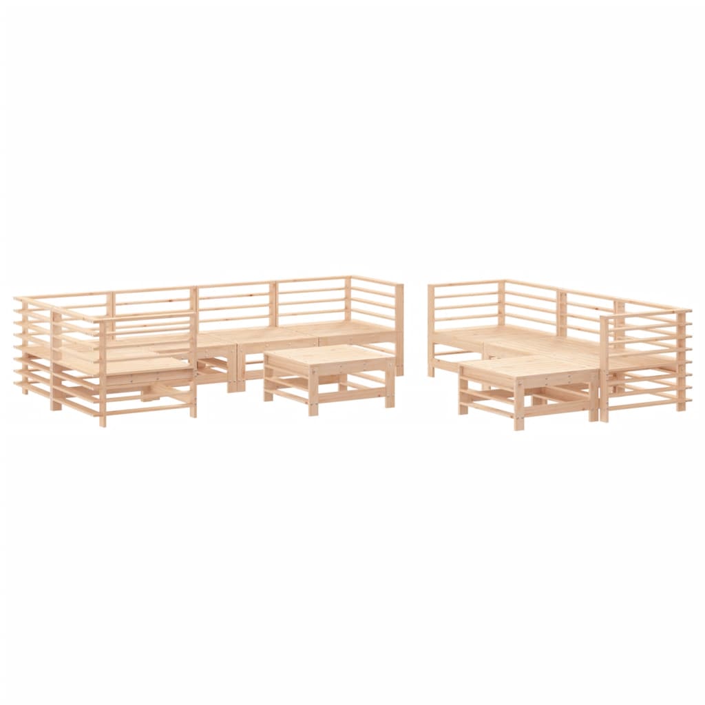 8720845839574_g_en_hd_1 vidaXL 10 Piece Garden Lounge Set with Cushions Solid Wood - Image 3