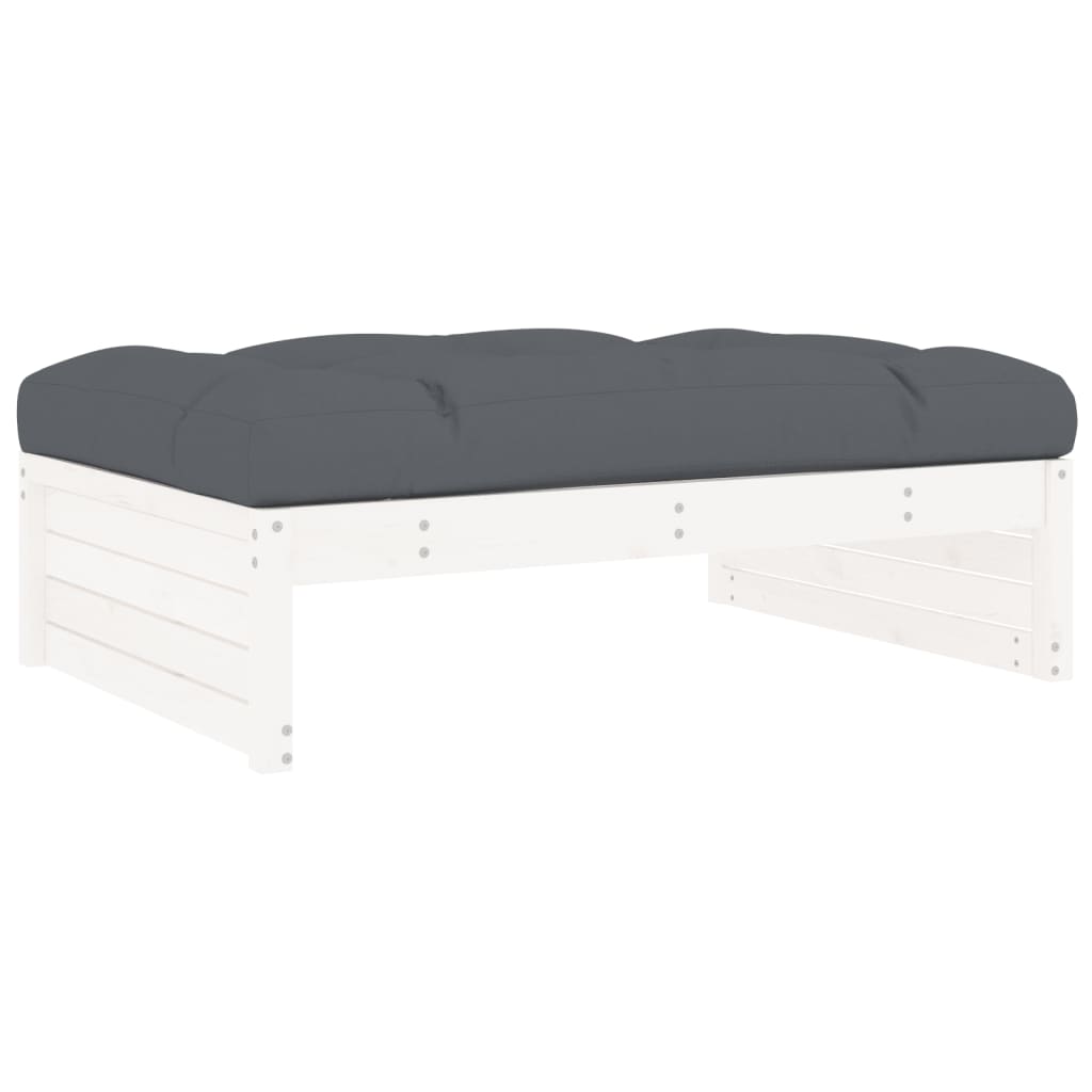 8720845839932_g_en_hd_3 vidaXL 2 Piece Garden Lounge Set with Cushions White Solid Wood - Image 5