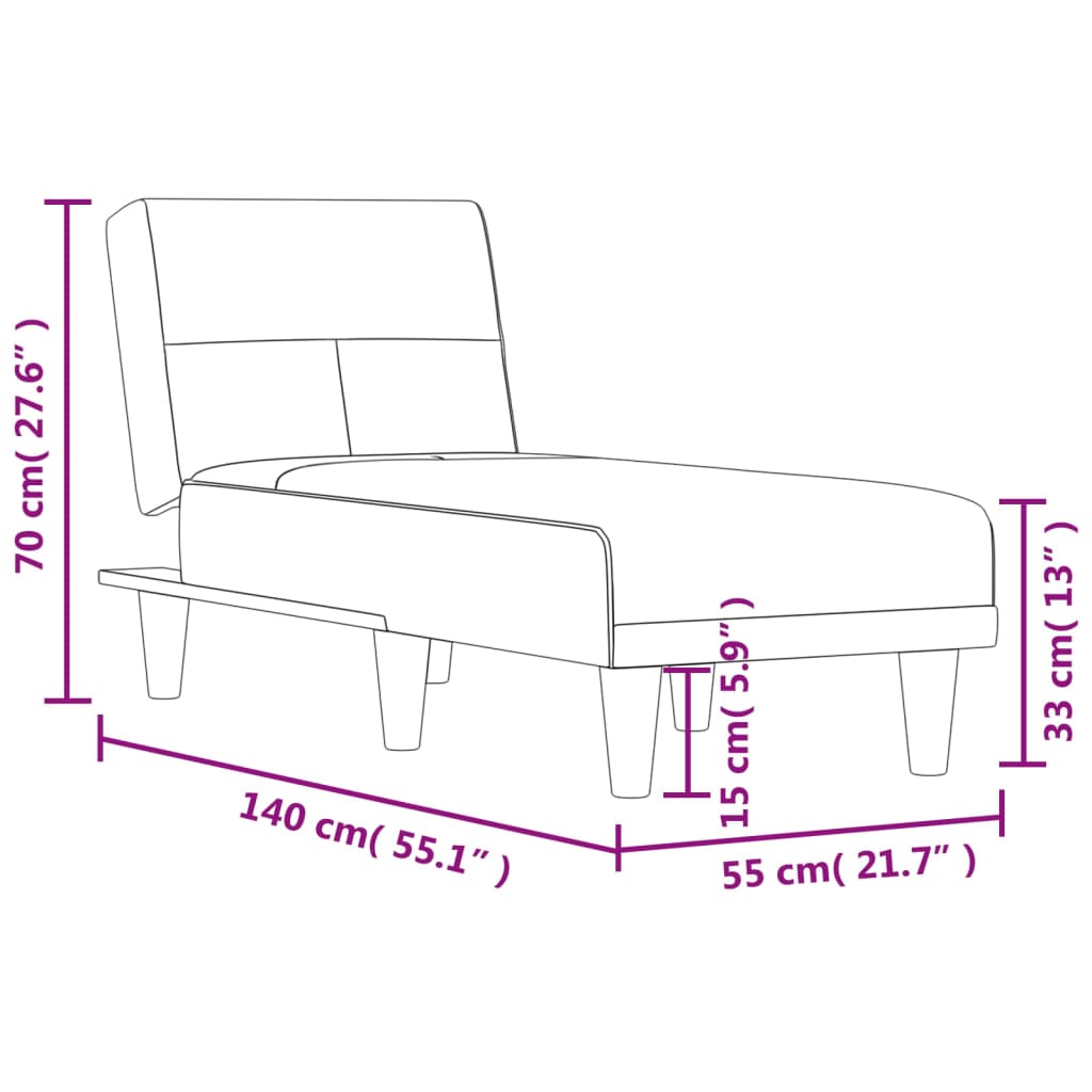 8720845847340_g_en_hd_7 vidaXL Chaise Longue Black Fabric - Image 9