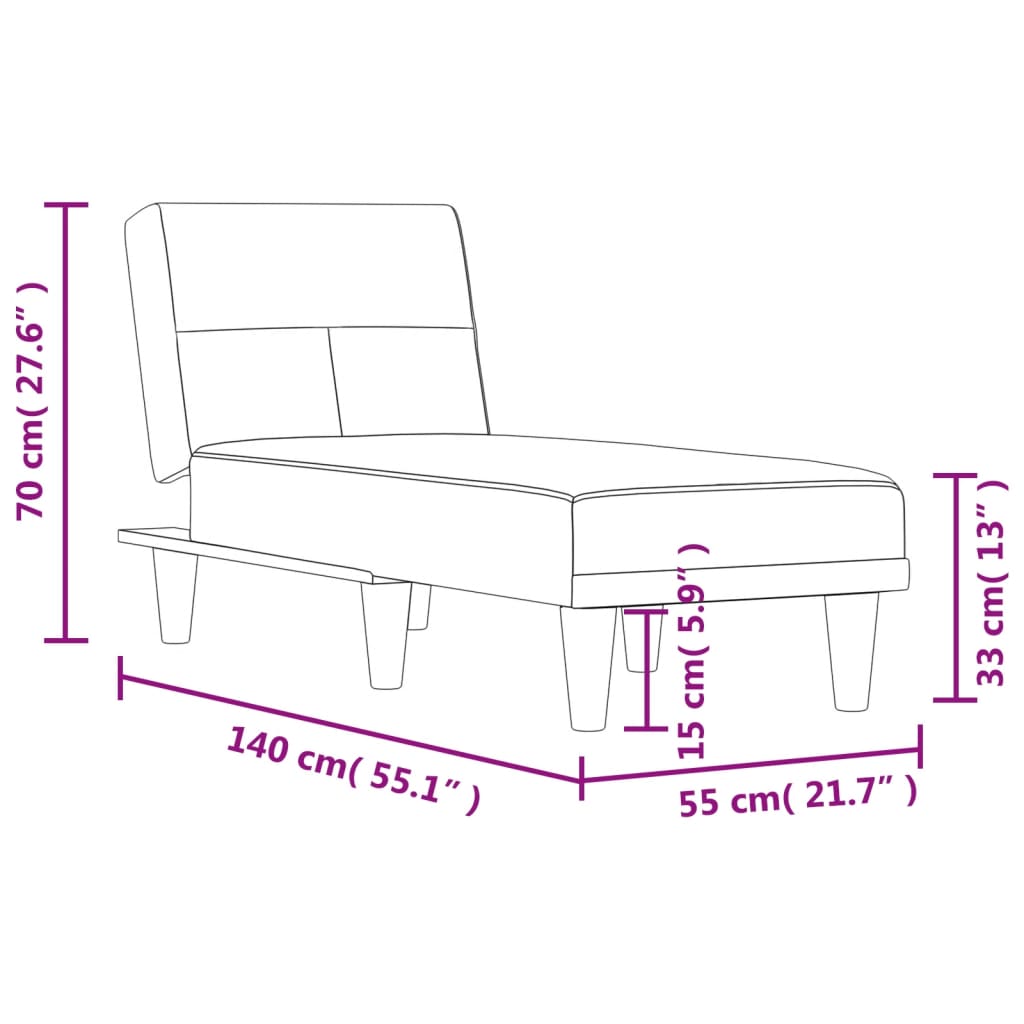 8720845847371_g_en_hd_7 vidaXL Chaise Longue Black Fabric - Image 9