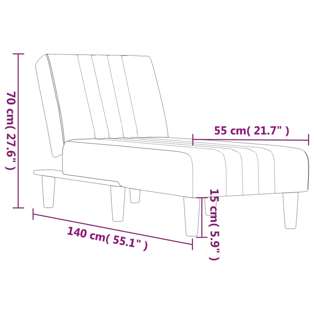 8720845847425_g_en_hd_7 vidaXL Chaise Longue Dark Grey Fabric - Image 9