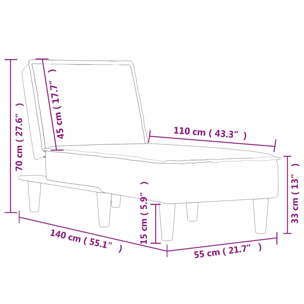8720845847524_g_en_hd_7 vidaXL Chaise Longue Black Fabric - Image 9