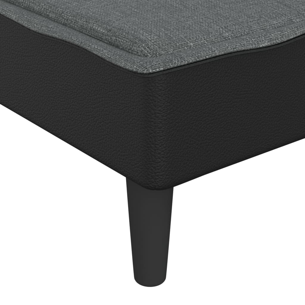 8720845847609_g_en_hd_5 vidaXL Chaise Longue Dark Grey Fabric - Image 7
