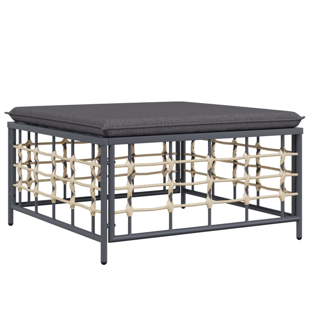 8720845848569_g_en_hd_4 vidaXL 3 Piece Garden Lounge Set with Cushions Anthracite Poly Rattan - Image 6