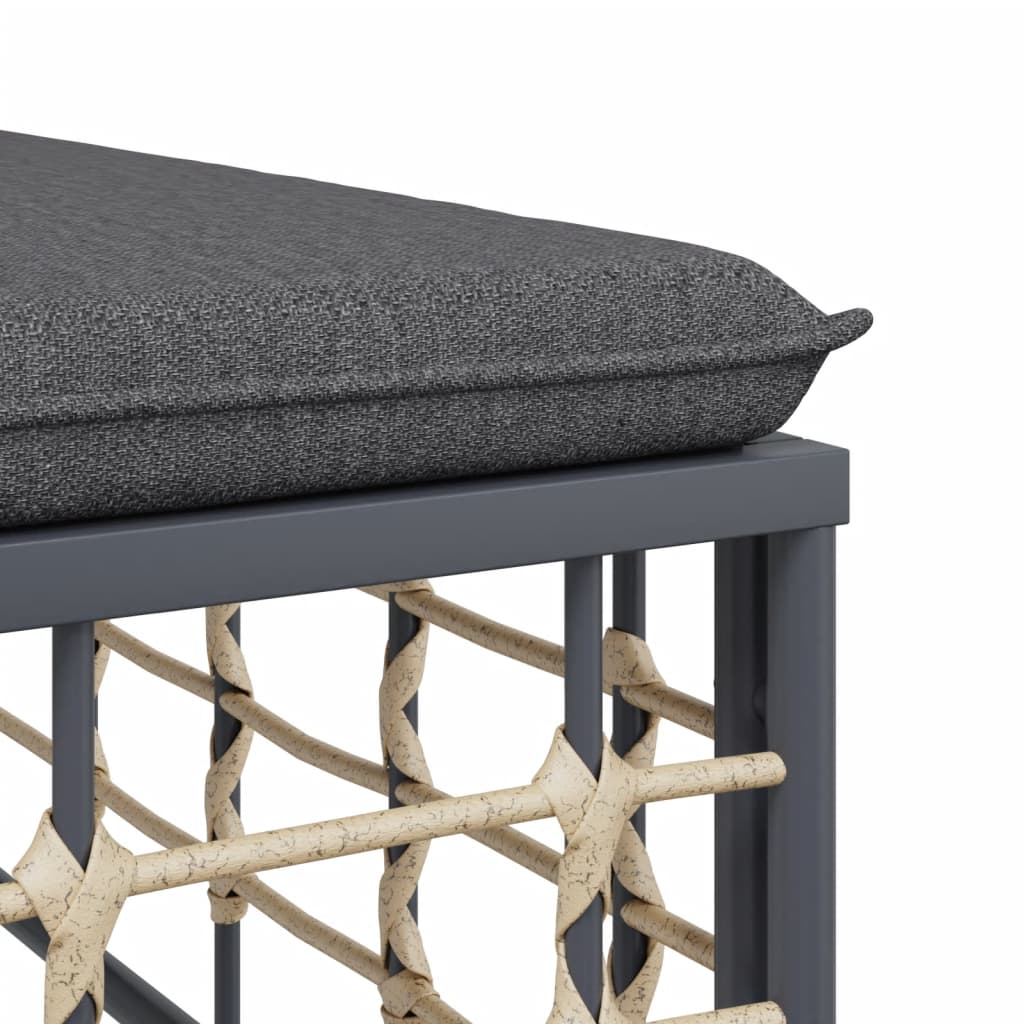 8720845848781_g_en_hd_4 vidaXL 4 Piece Garden Lounge Set with Cushions Anthracite Poly Rattan - Image 6
