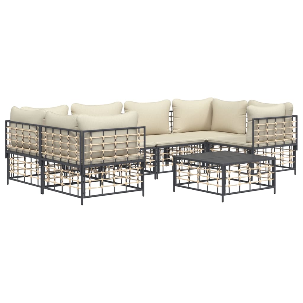 8720845849290_g_en_hd_1 vidaXL 7 Piece Garden Lounge Set with Cushions Anthracite Poly Rattan - Image 3