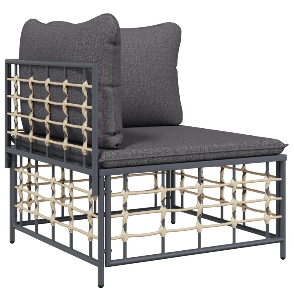 8720845849306_g_en_hd_2 vidaXL 7 Piece Garden Lounge Set with Cushions Anthracite Poly Rattan - Image 4