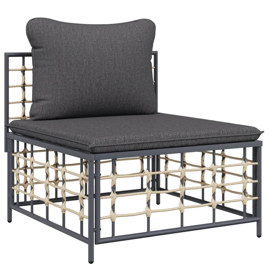 8720845849368_g_en_hd_3 vidaXL 10 Piece Garden Lounge Set with Cushions Anthracite Poly Rattan - Image 5