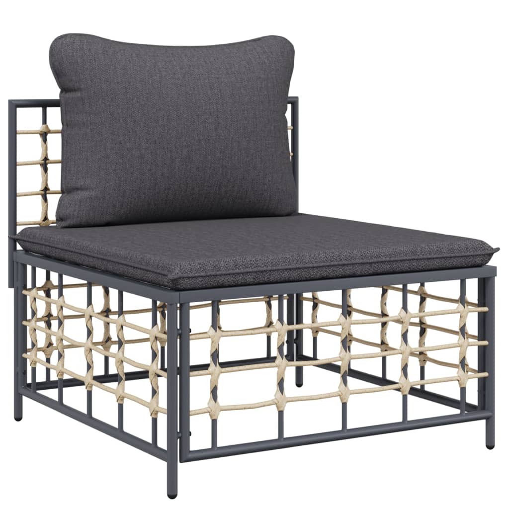 8720845849405_g_en_hd_3 vidaXL 10 Piece Garden Lounge Set with Cushions Anthracite Poly Rattan - Image 5