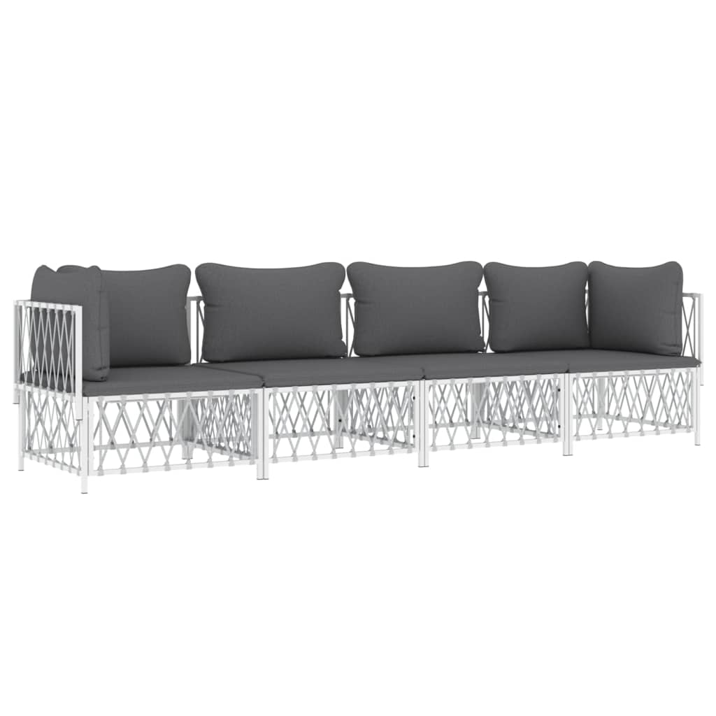 8720845849511_g_en_hd_1 vidaXL 4 Piece Garden Lounge Set with Cushions White Steel - Image 3