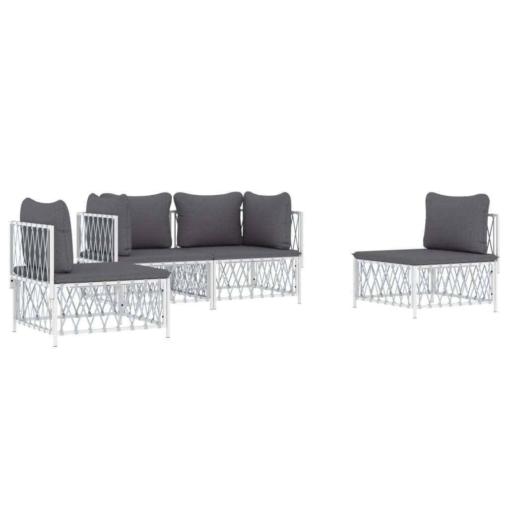 8720845849658_g_en_hd_1 vidaXL 4 Piece Garden Lounge Set with Cushions White Steel - Image 3