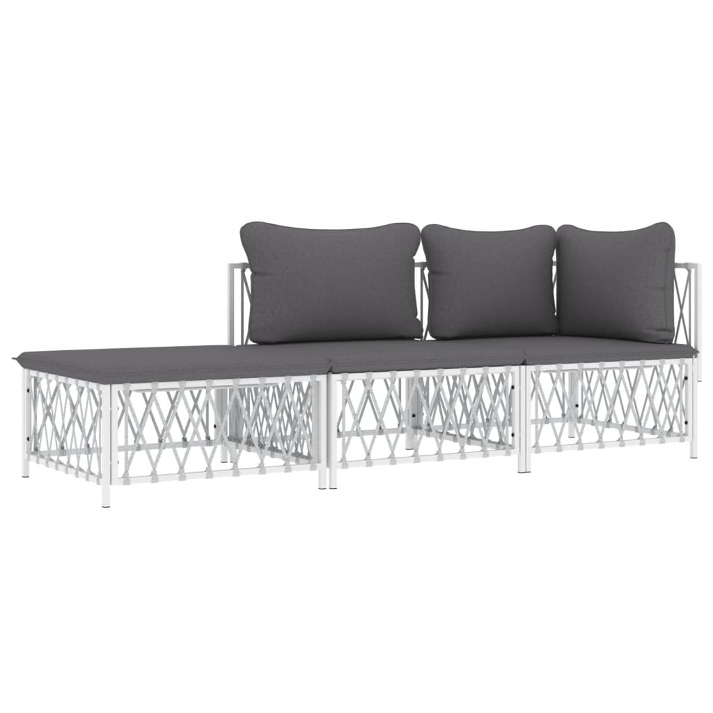 8720845849771_g_en_hd_1 vidaXL 3 Piece Garden Lounge Set with Cushions White Steel - Image 3