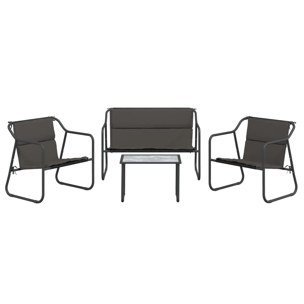 8720845850654_g_en_hd_1 vidaXL 4 Piece Garden Lounge Set with Cushions Anthracite Steel - Image 3