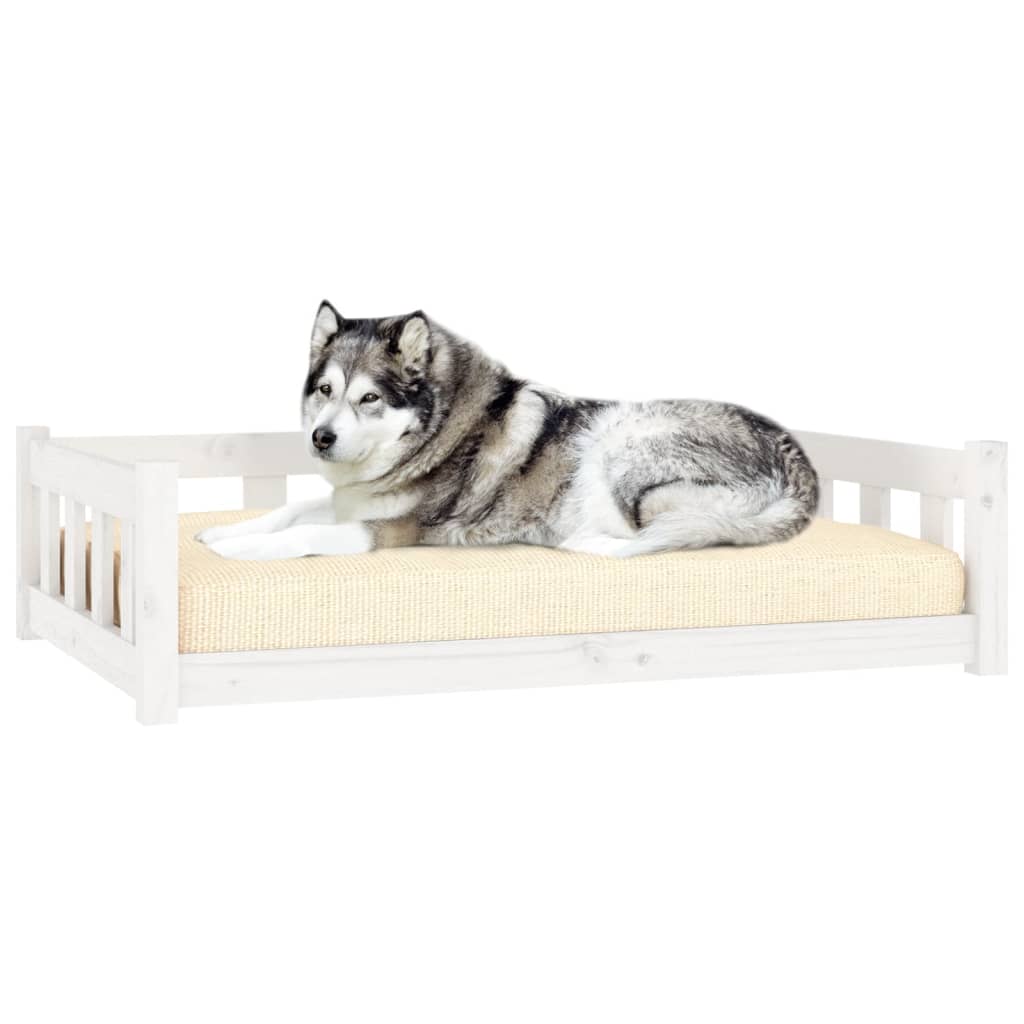 8720845852436_g_en_hd_1 vidaXL Dog Bed White 105.5x75.5x28 cm Solid Wood Pine - Image 3